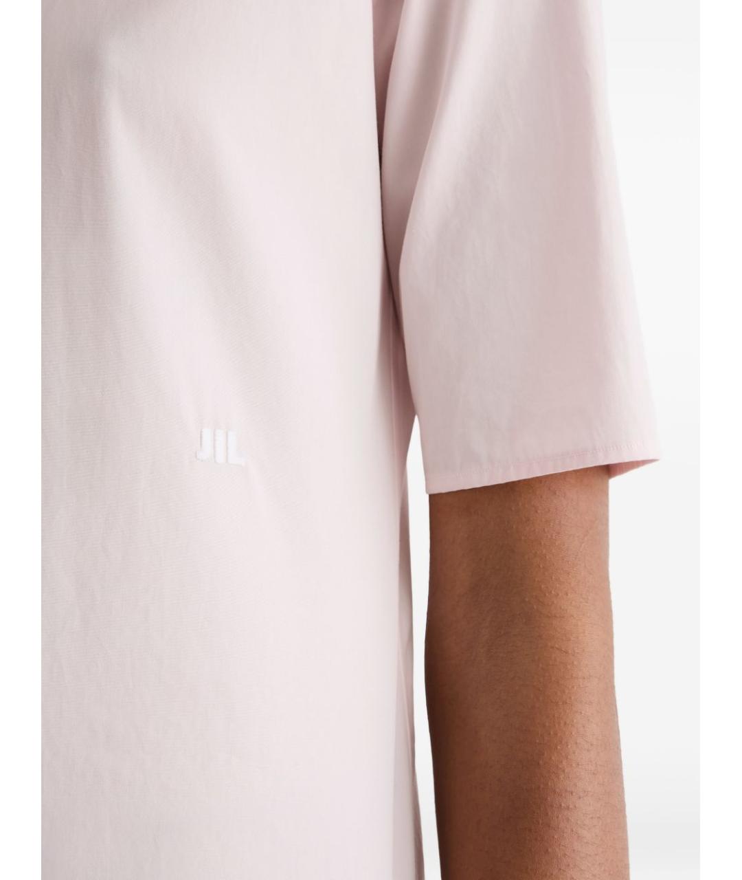 JIL SANDER Розовая хлопковая рубашка, фото 3