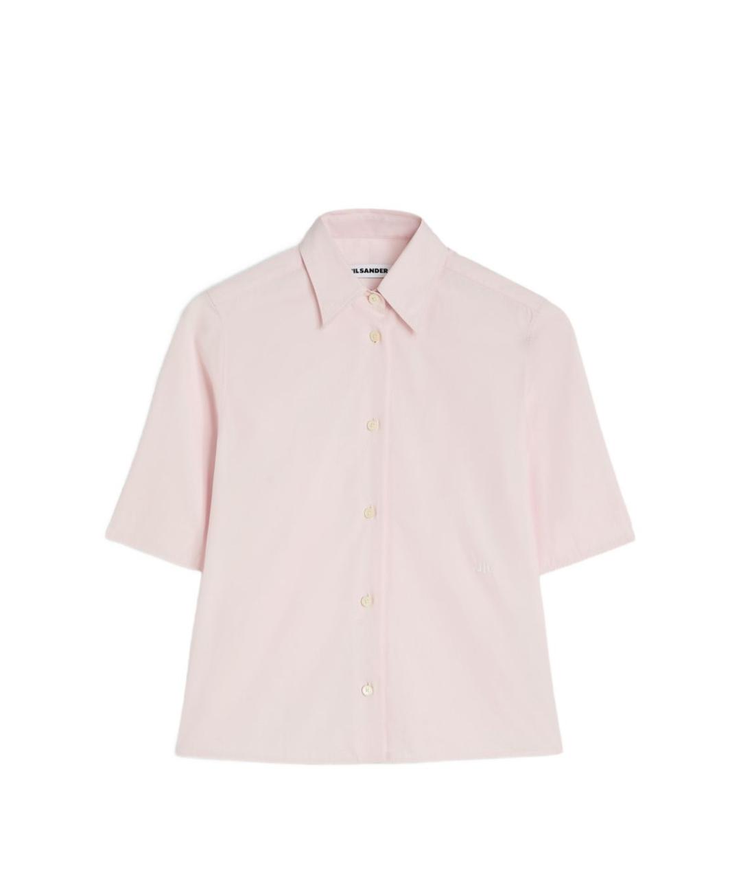 JIL SANDER Розовая хлопковая рубашка, фото 1