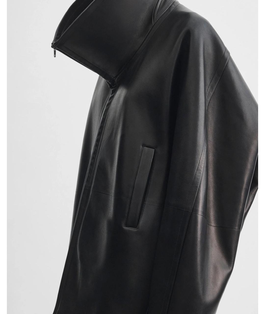 PHOEBE PHILO Черная кожаная куртка, фото 2