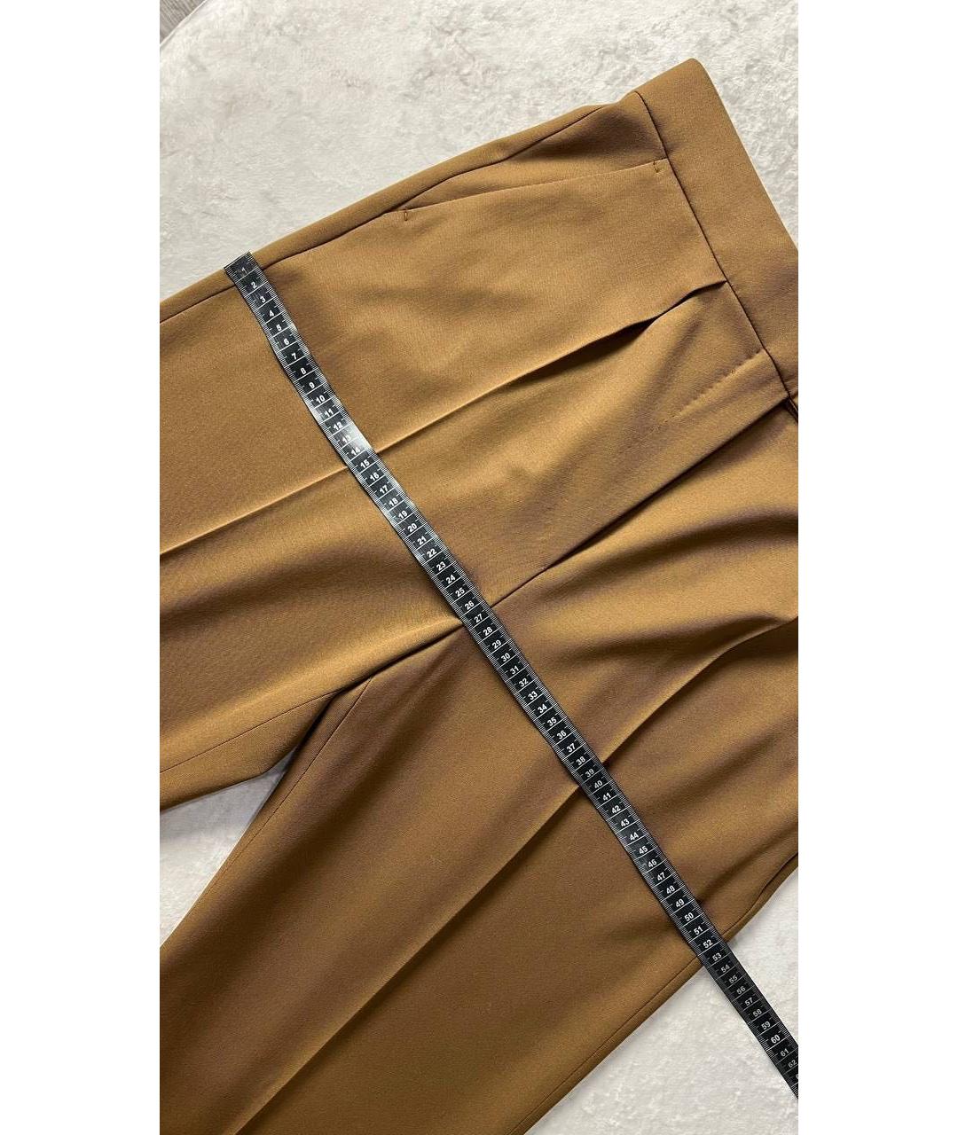 MAX MARA Коричневые прямые брюки, фото 6