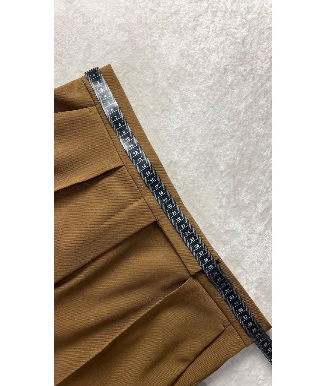 MAX MARA Коричневые прямые брюки, фото 7
