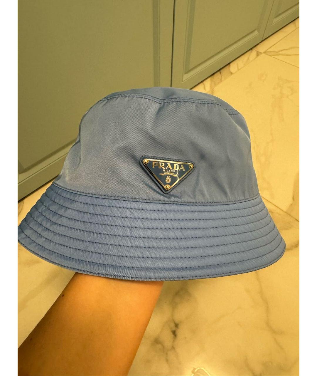 PRADA Голубая панама, фото 6