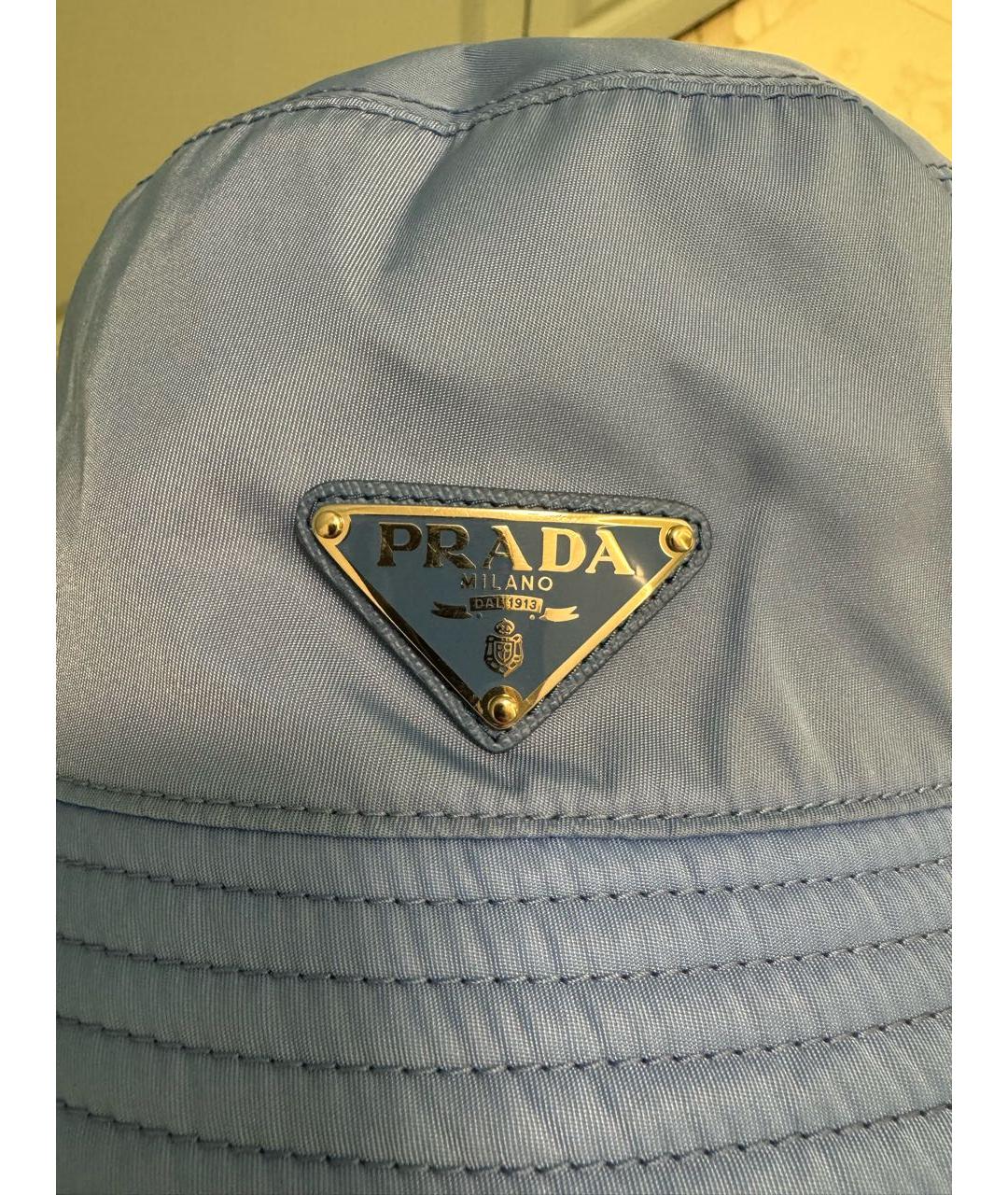 PRADA Голубая панама, фото 4