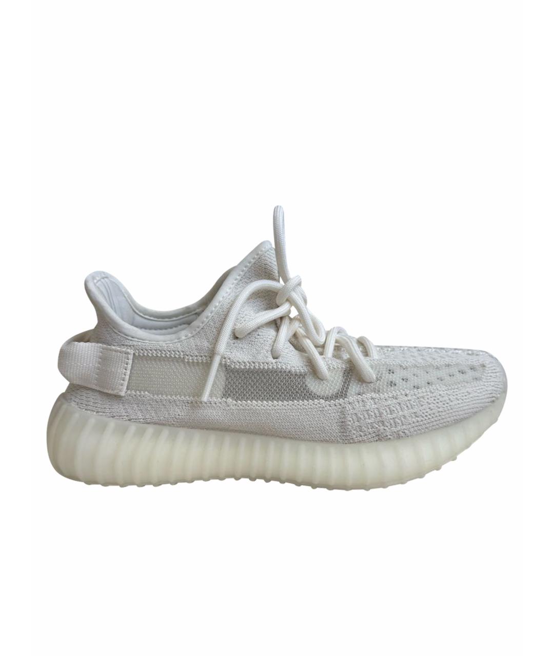 ADIDAS Белые текстильные кроссовки, фото 1