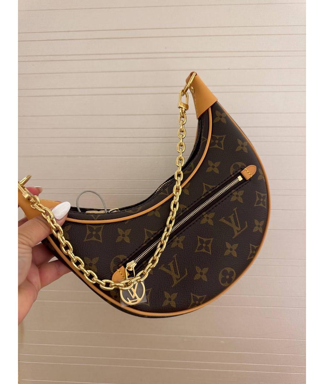 LOUIS VUITTON Коричневая сумка через плечо, фото 6