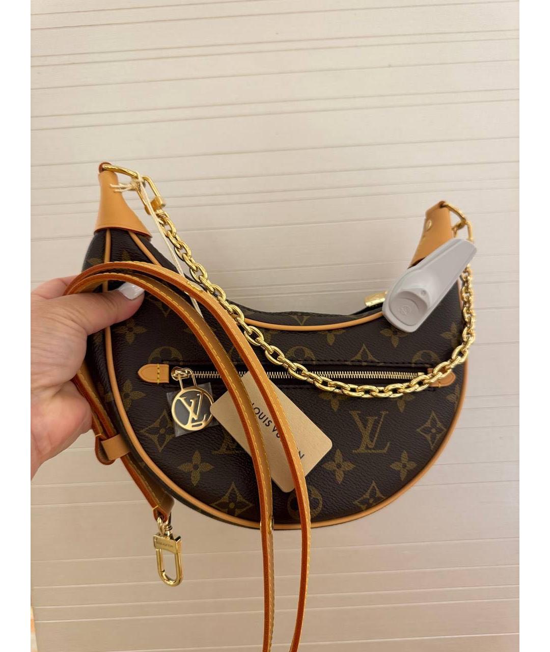 LOUIS VUITTON Коричневая сумка через плечо, фото 5