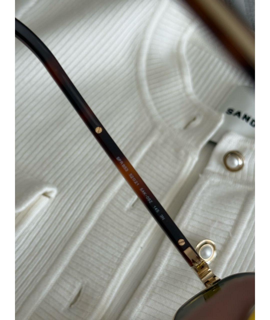 PRADA Коричневые пластиковые солнцезащитные очки, фото 5