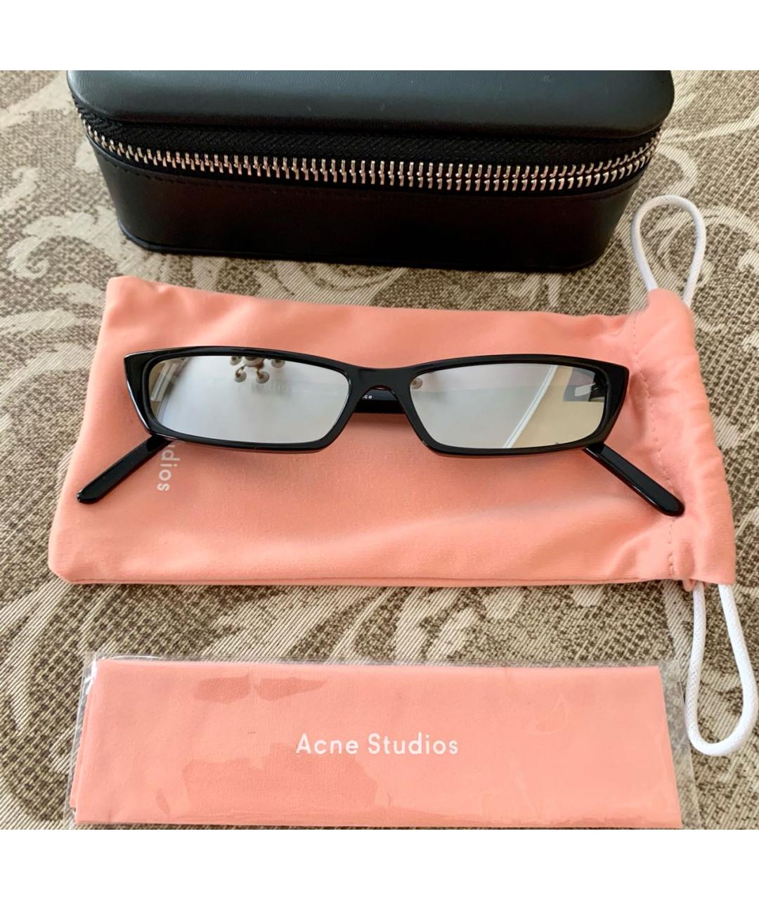 ACNE STUDIOS Черные пластиковые солнцезащитные очки, фото 5