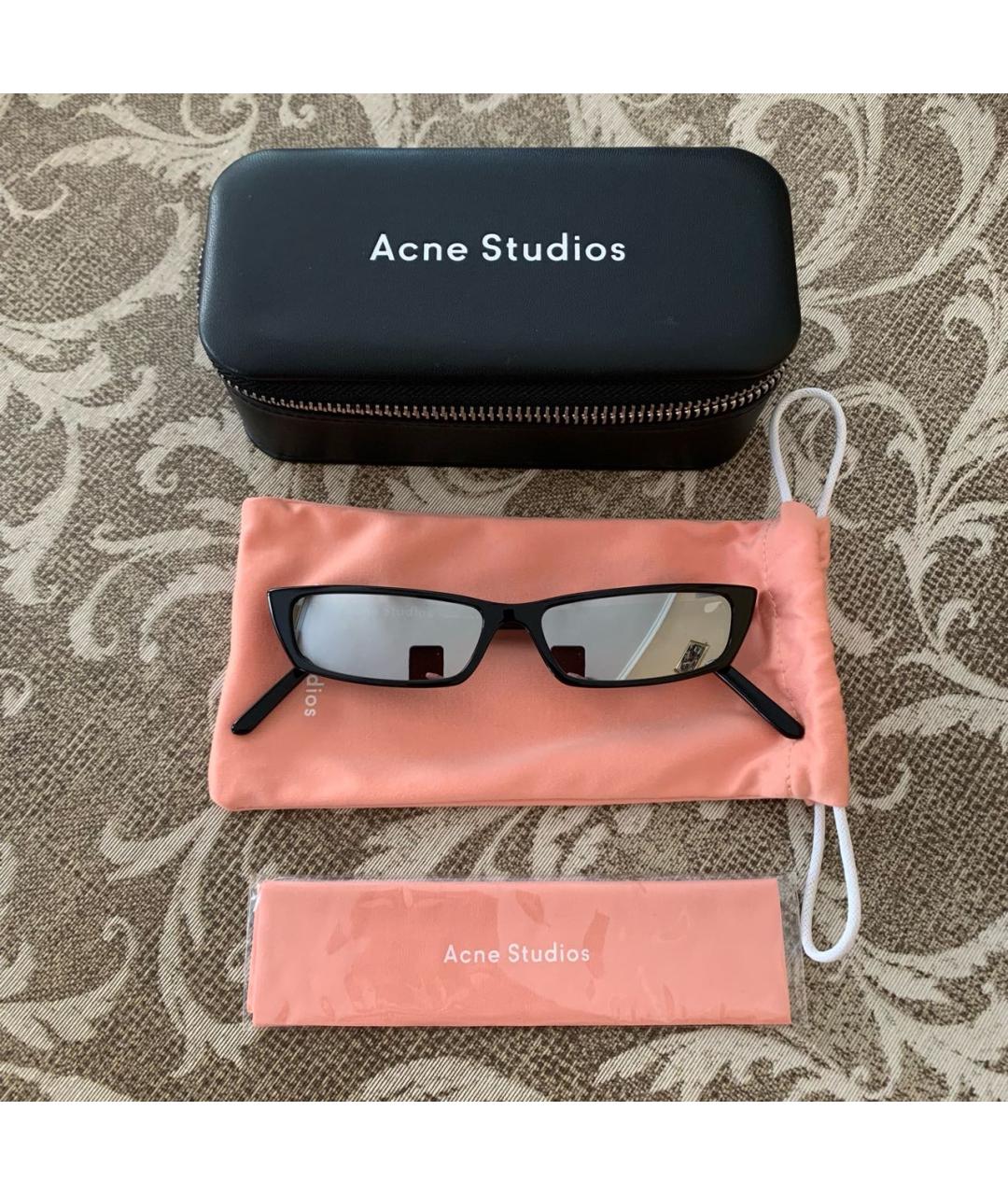 ACNE STUDIOS Черные пластиковые солнцезащитные очки, фото 4