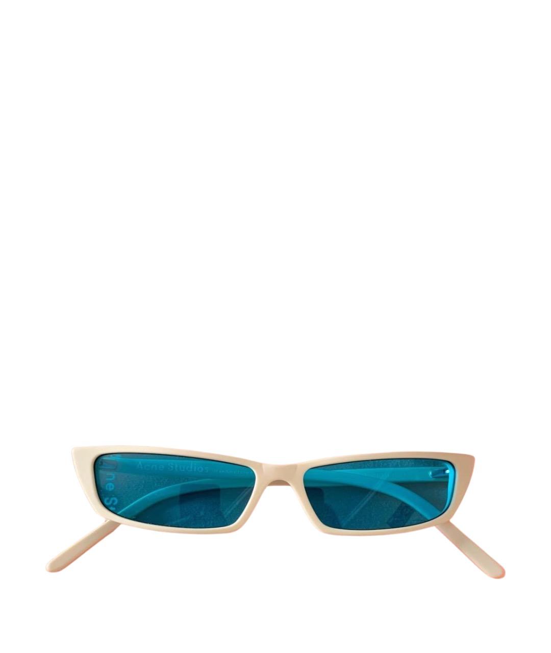 ACNE STUDIOS Бежевые пластиковые солнцезащитные очки, фото 1