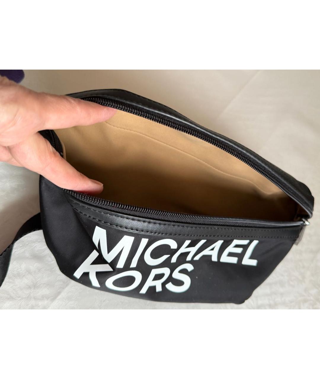 MICHAEL KORS Черная поясная сумка, фото 5