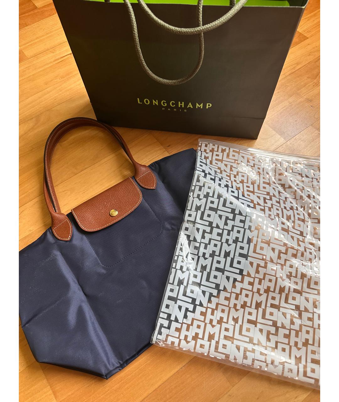 LONGCHAMP Синяя нейлоновая сумка тоут, фото 2