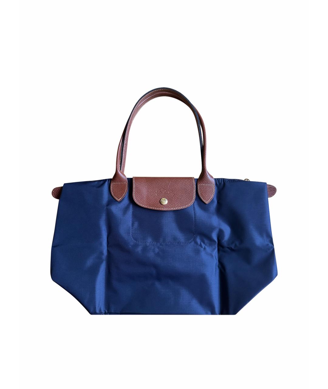 LONGCHAMP Синяя нейлоновая сумка тоут, фото 1