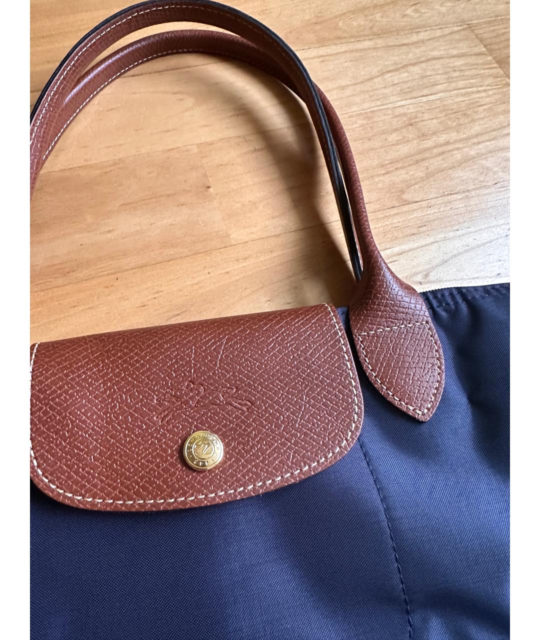LONGCHAMP Синяя нейлоновая сумка тоут, фото 5