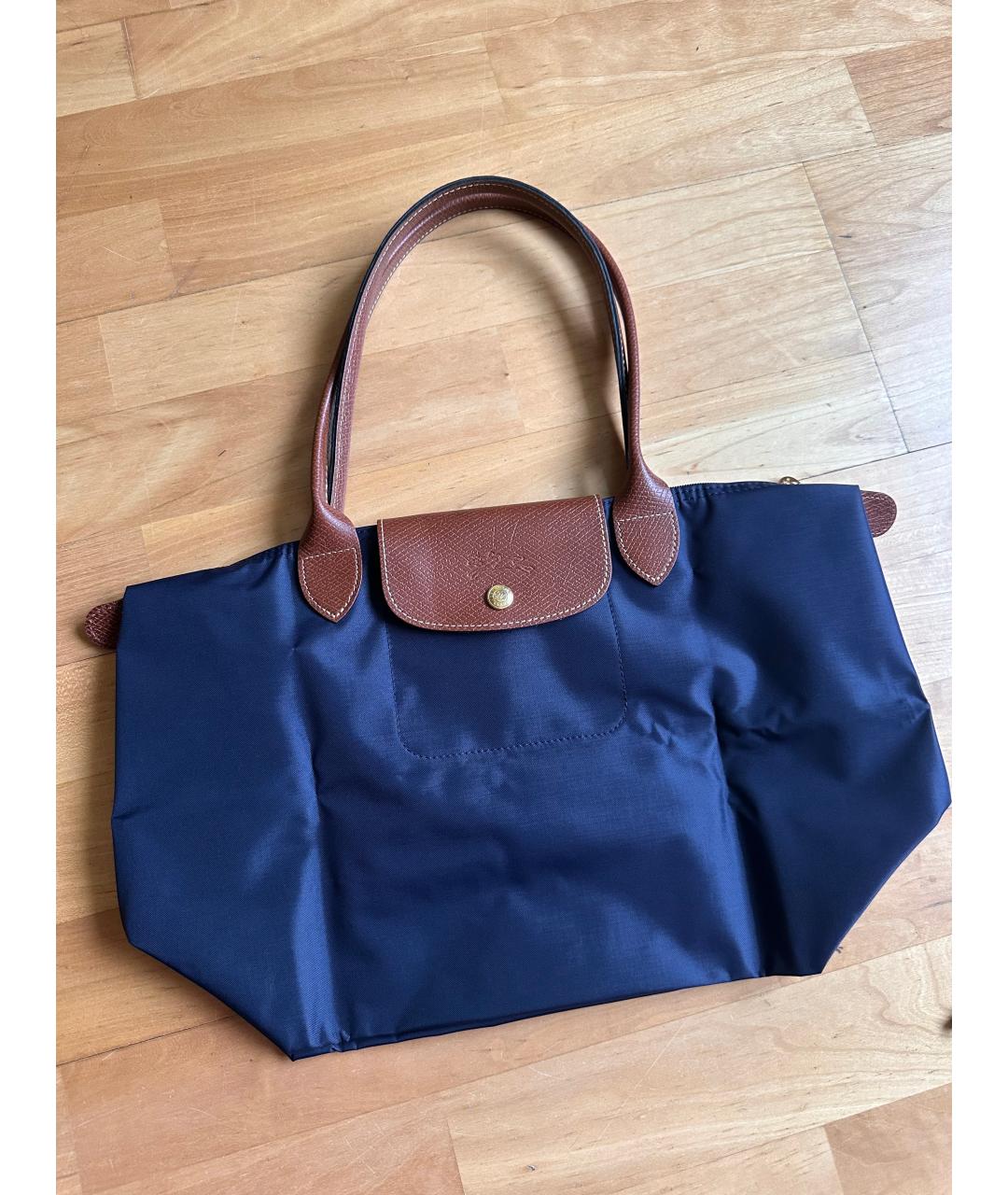 LONGCHAMP Синяя нейлоновая сумка тоут, фото 6