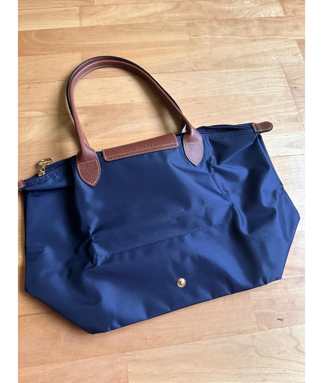 LONGCHAMP Синяя нейлоновая сумка тоут, фото 4