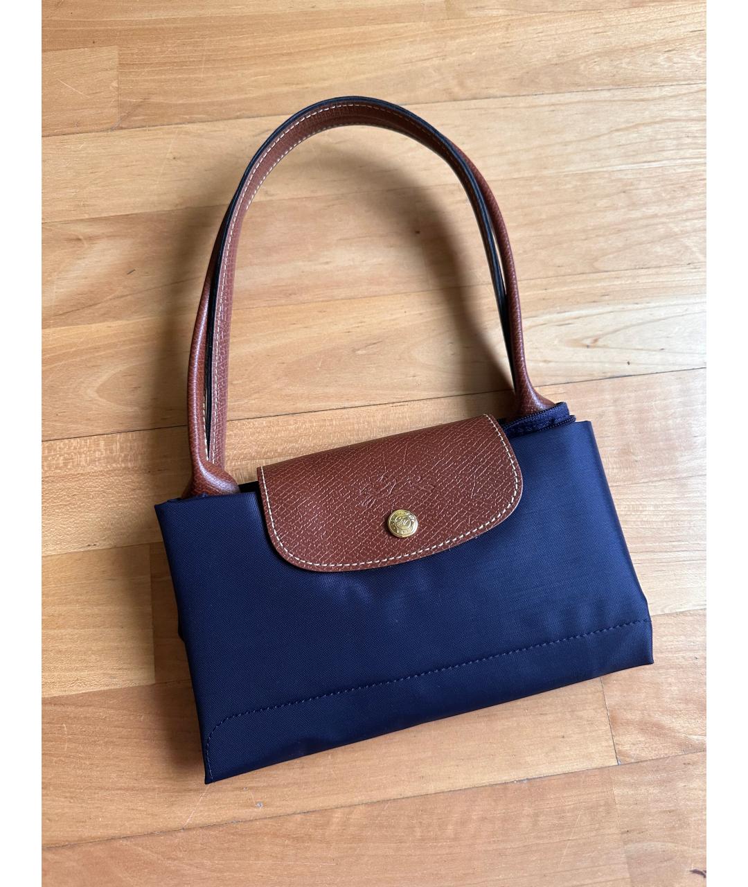 LONGCHAMP Синяя нейлоновая сумка тоут, фото 3