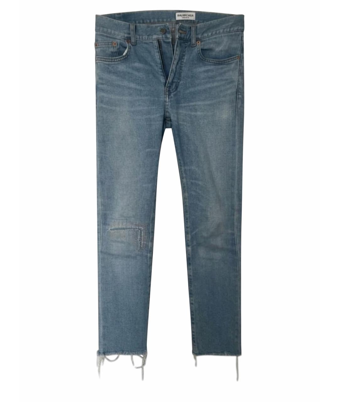 BALENCIAGA Голубые джинсы слим, фото 1