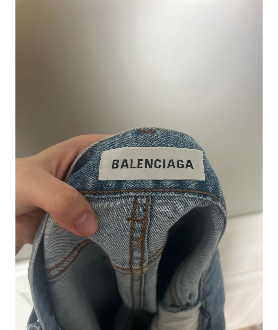 BALENCIAGA Голубые джинсы слим, фото 3