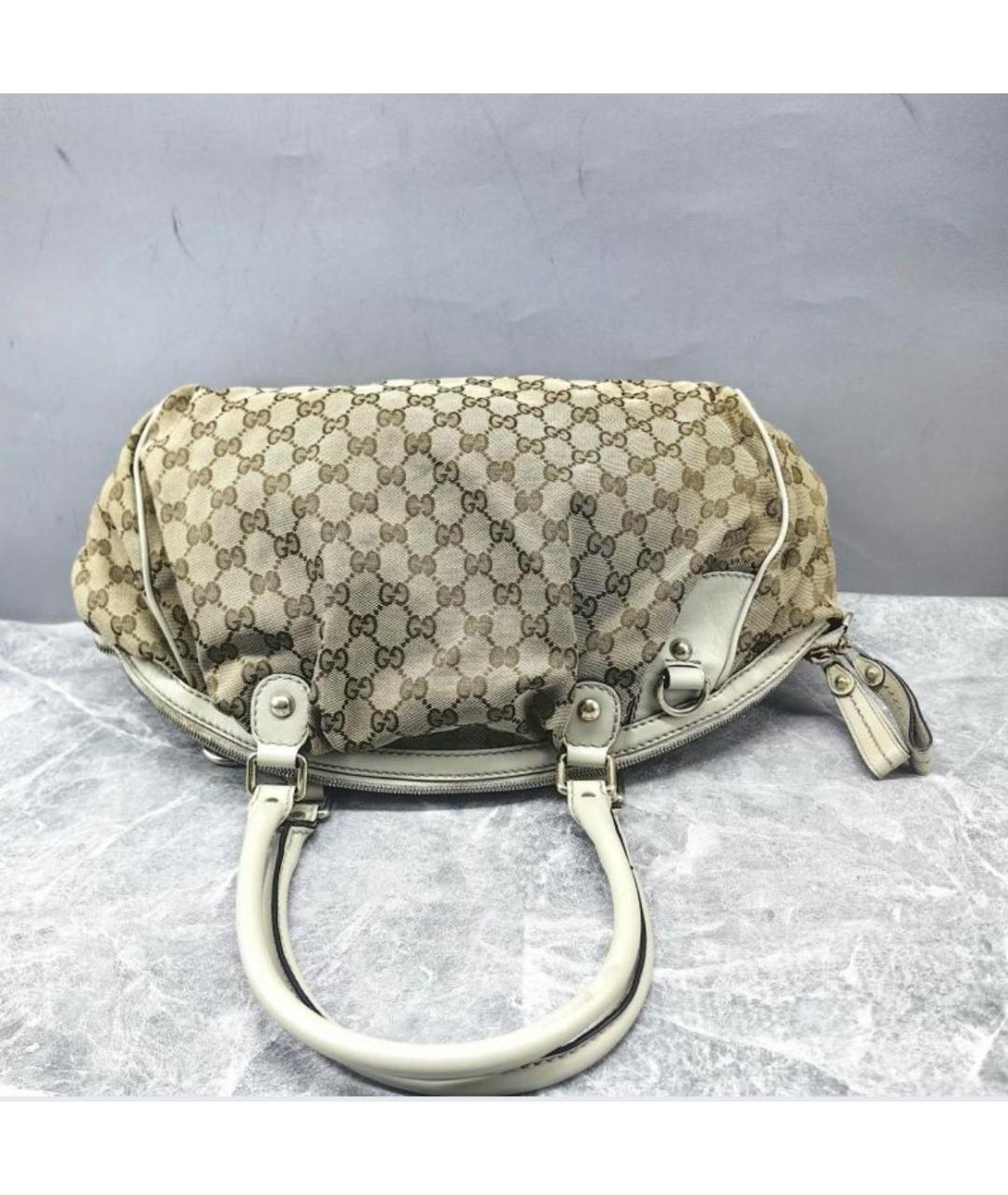 GUCCI Бежевая сумка с короткими ручками, фото 3