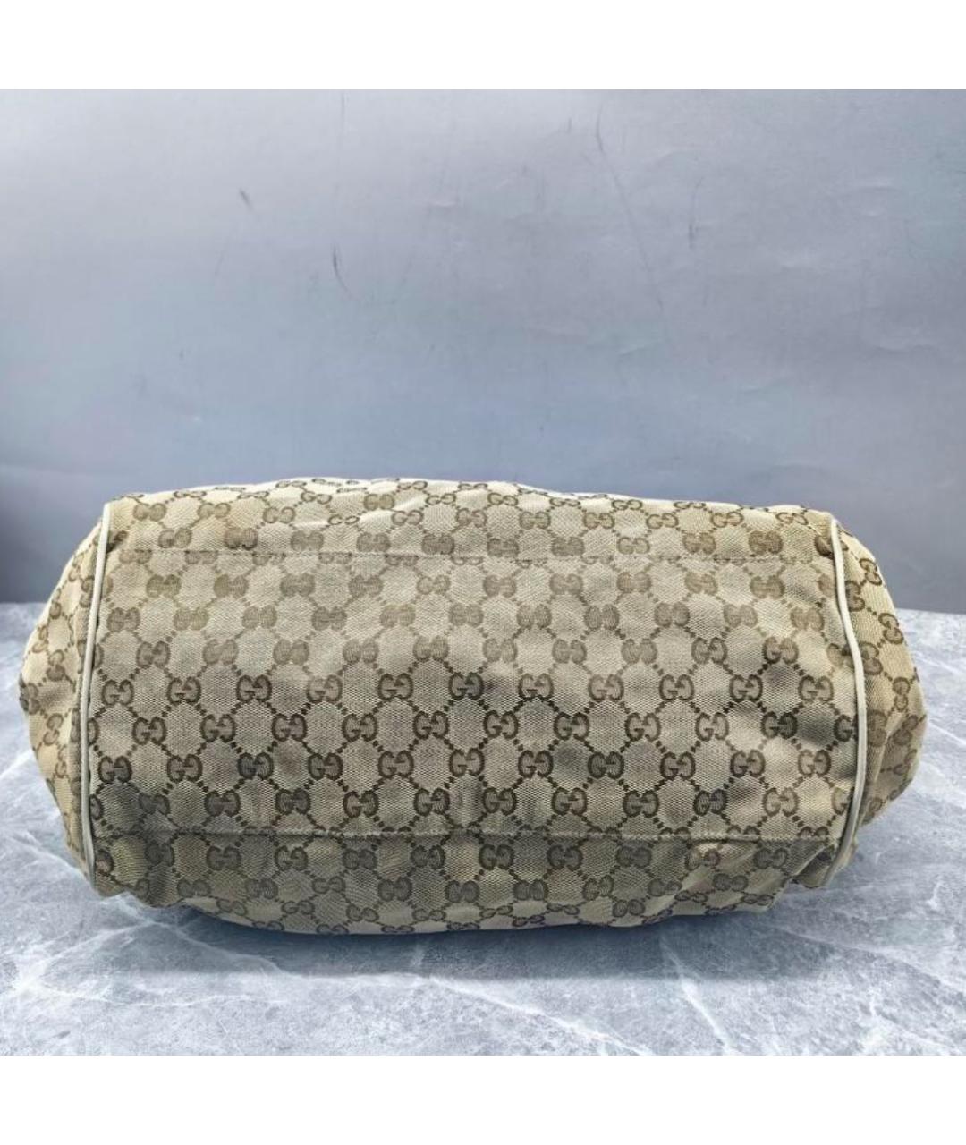 GUCCI Бежевая сумка с короткими ручками, фото 4