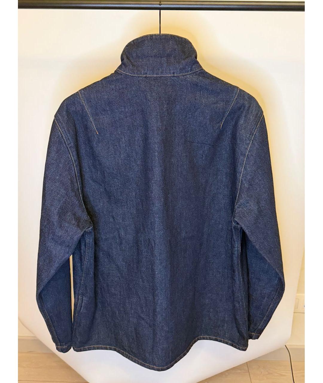 STONE ISLAND Темно-синяя деним куртка, фото 2