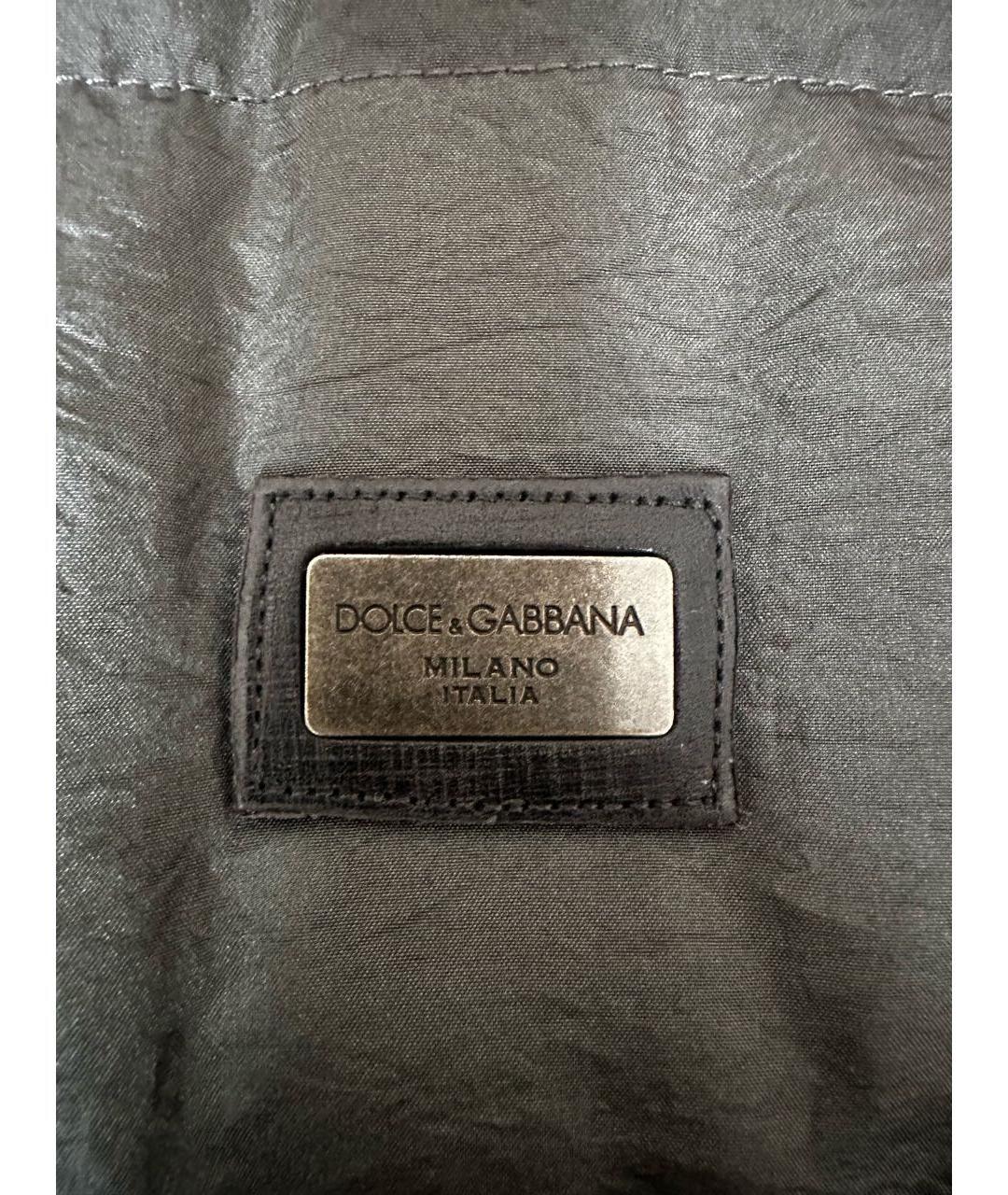 DOLCE&GABBANA Антрацитовый полиамидовый жилет, фото 4