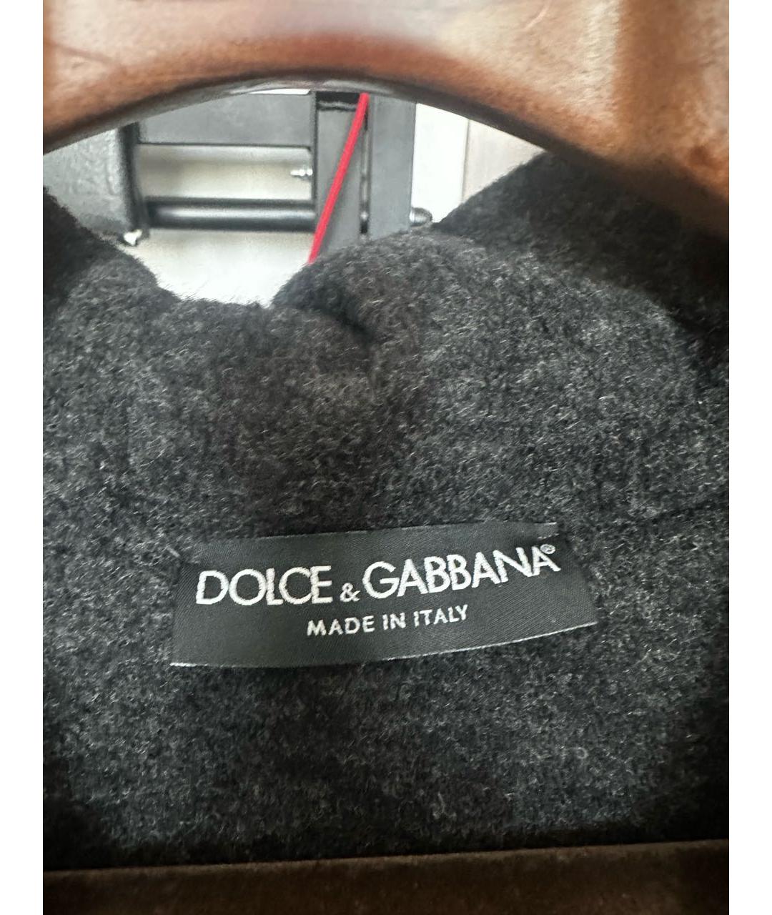 DOLCE&GABBANA Антрацитовый полиамидовый жилет, фото 3