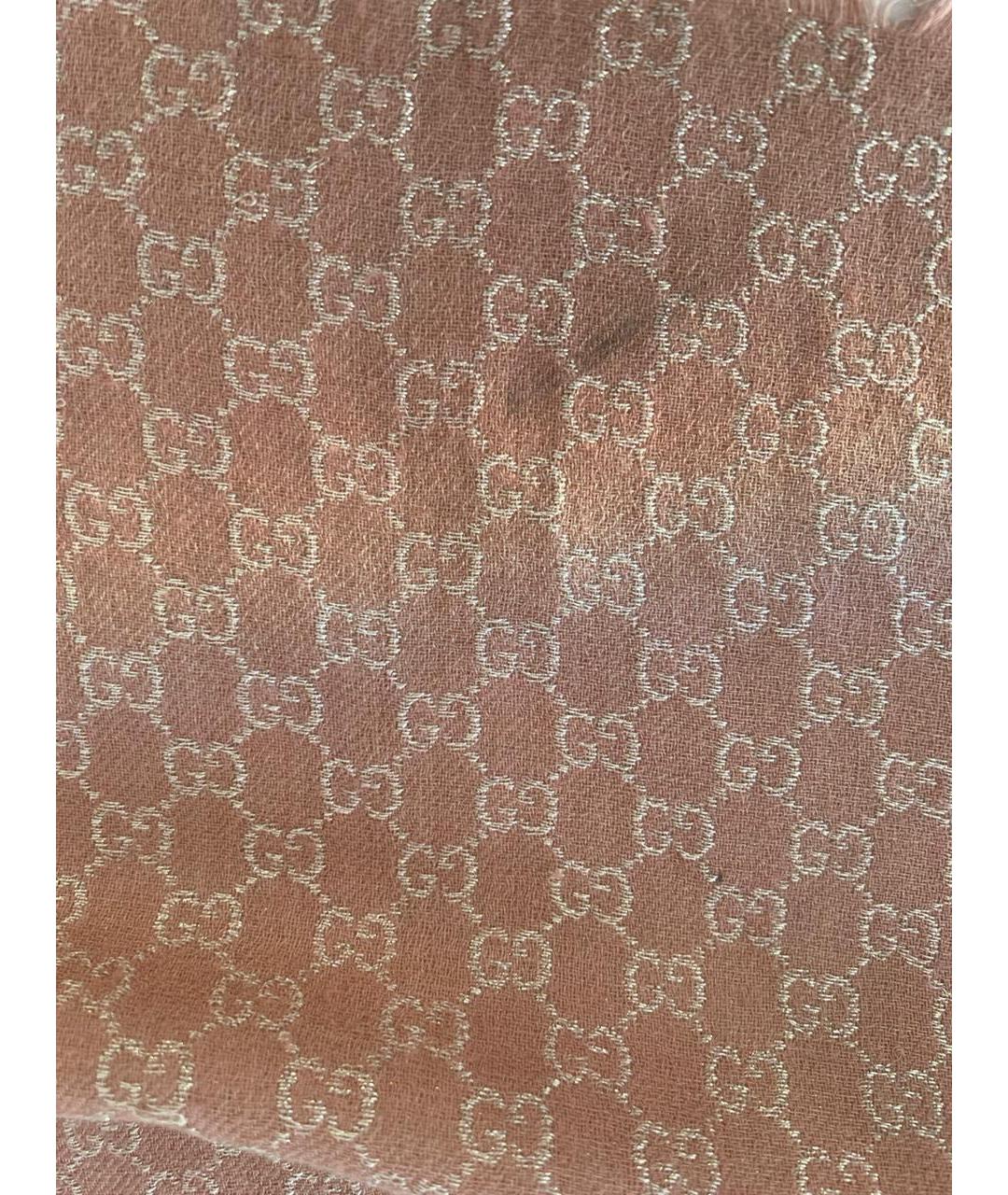 GUCCI Коралловый шарф, фото 3