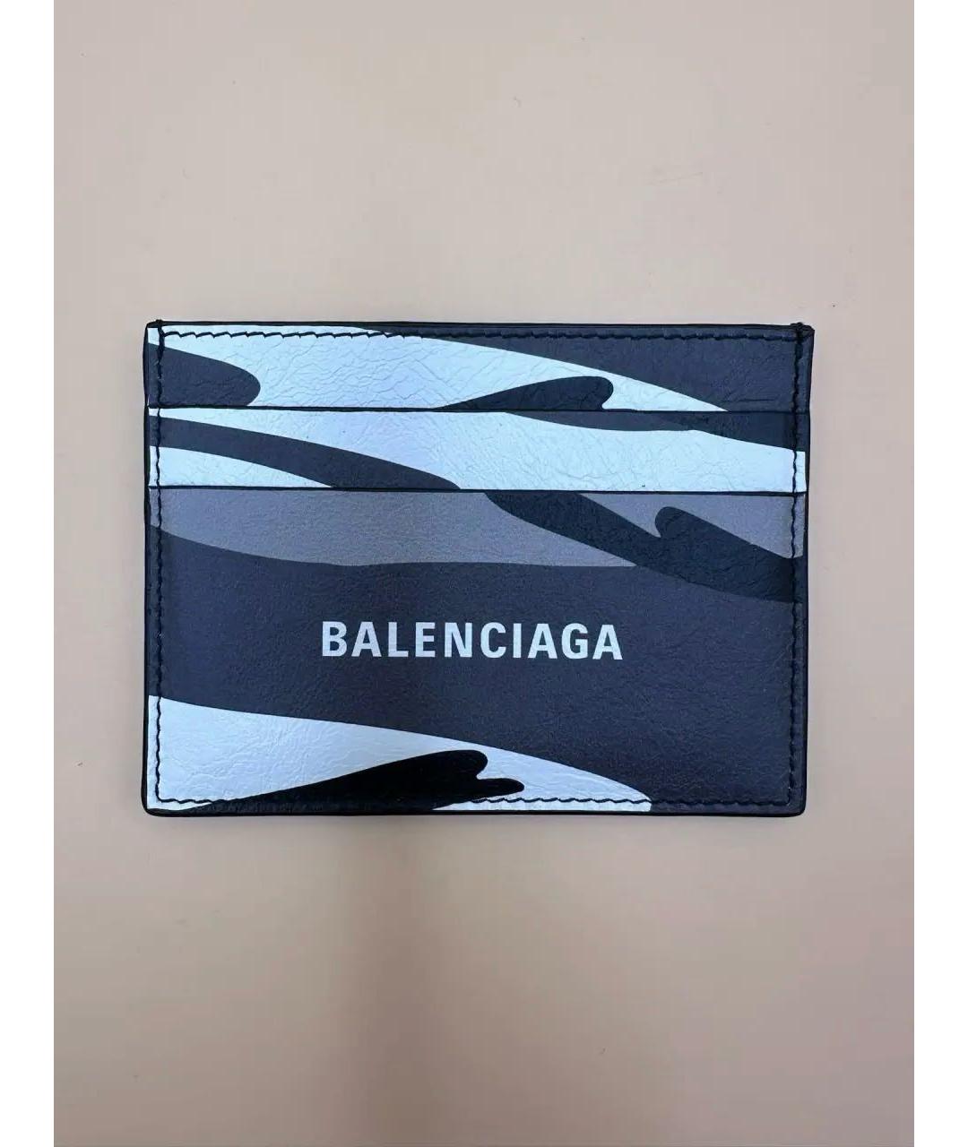 BALENCIAGA Серый кожаный кардхолдер, фото 9