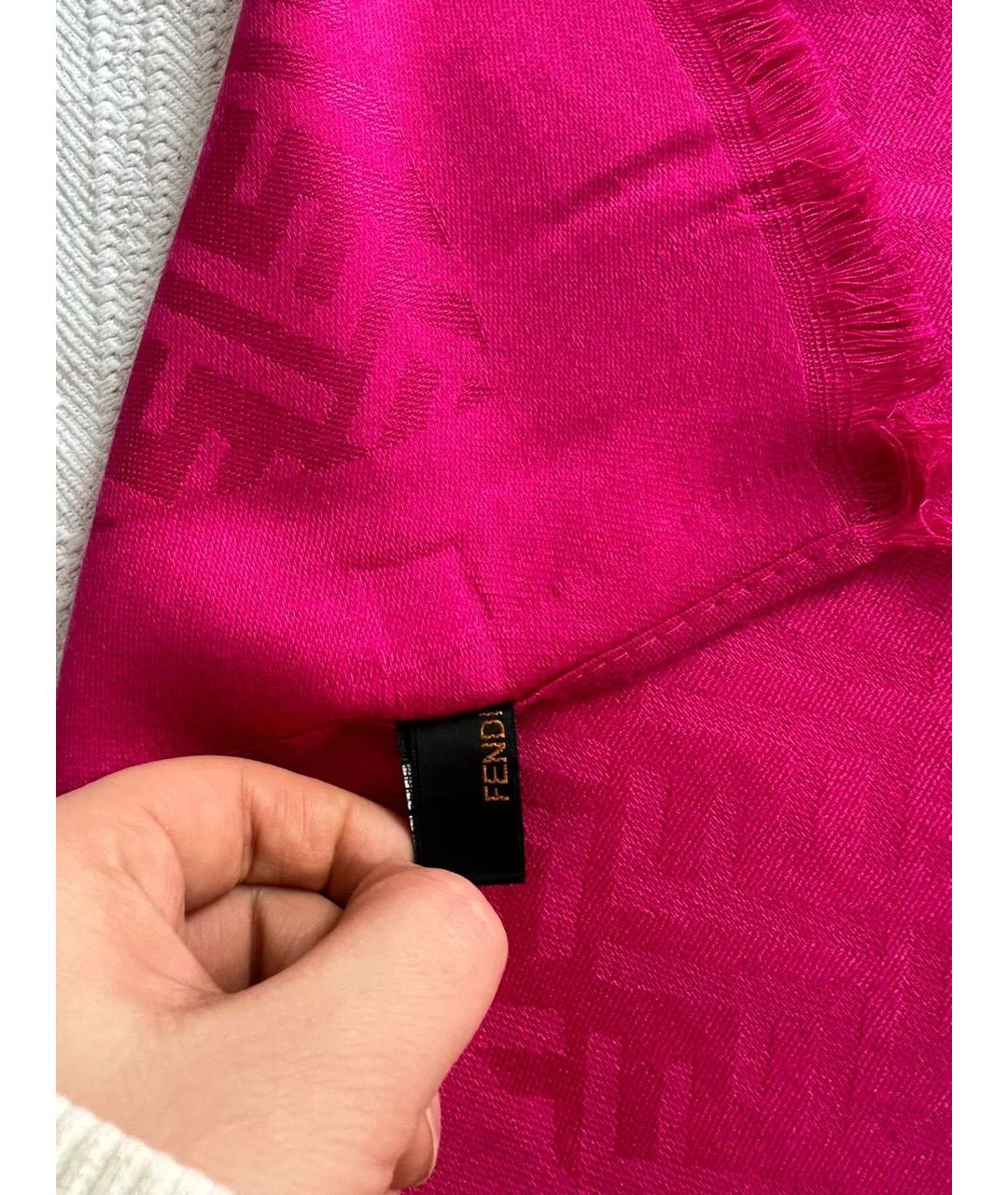 FENDI Фуксия шарф, фото 6