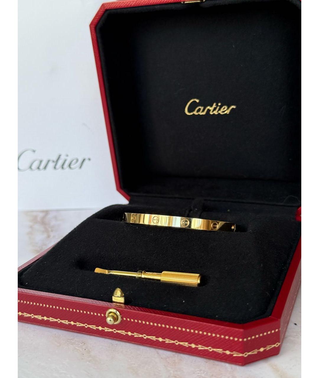 CARTIER Золотой браслет из желтого золота, фото 4