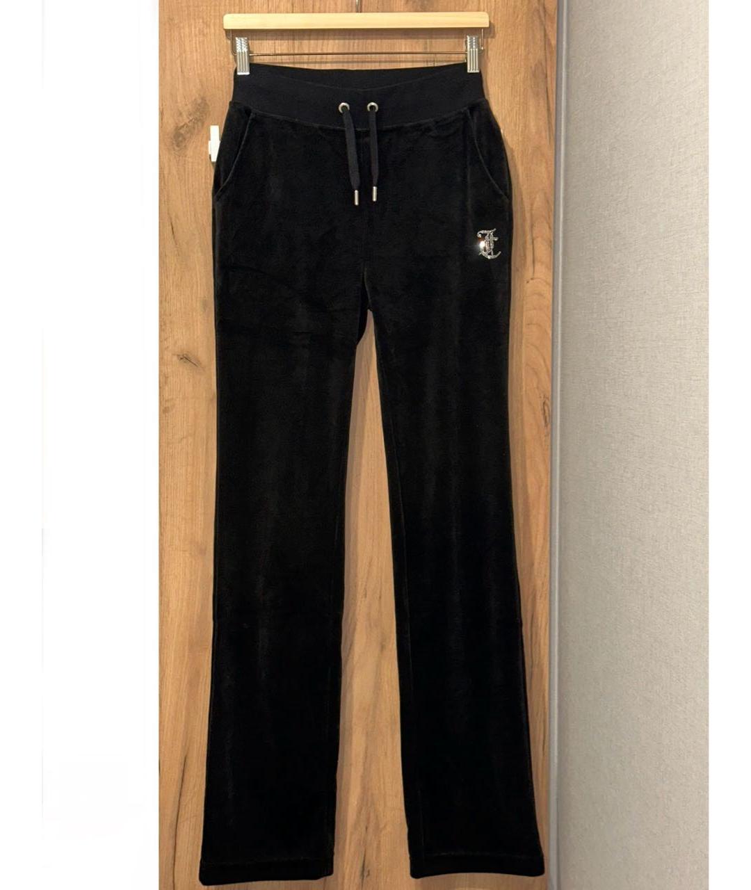 JUICY COUTURE Черный велюровый костюм с брюками, фото 2