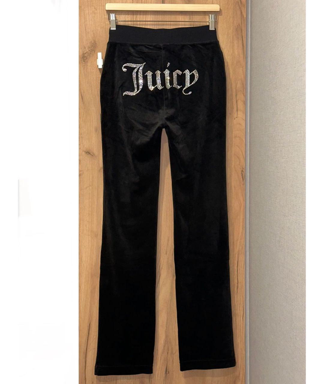 JUICY COUTURE Черный велюровый костюм с брюками, фото 5