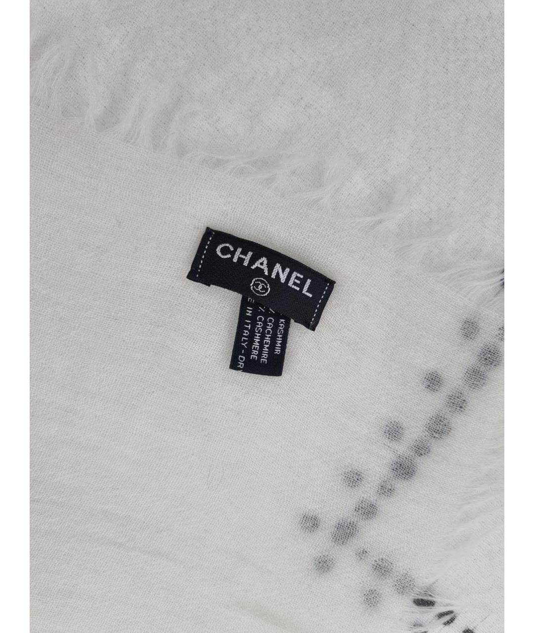 CHANEL Бежевый шарф, фото 3