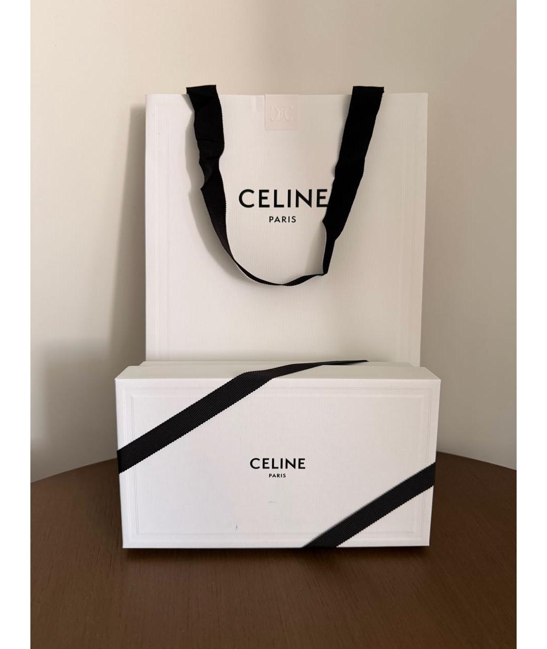 CELINE Золотые металлические солнцезащитные очки, фото 7