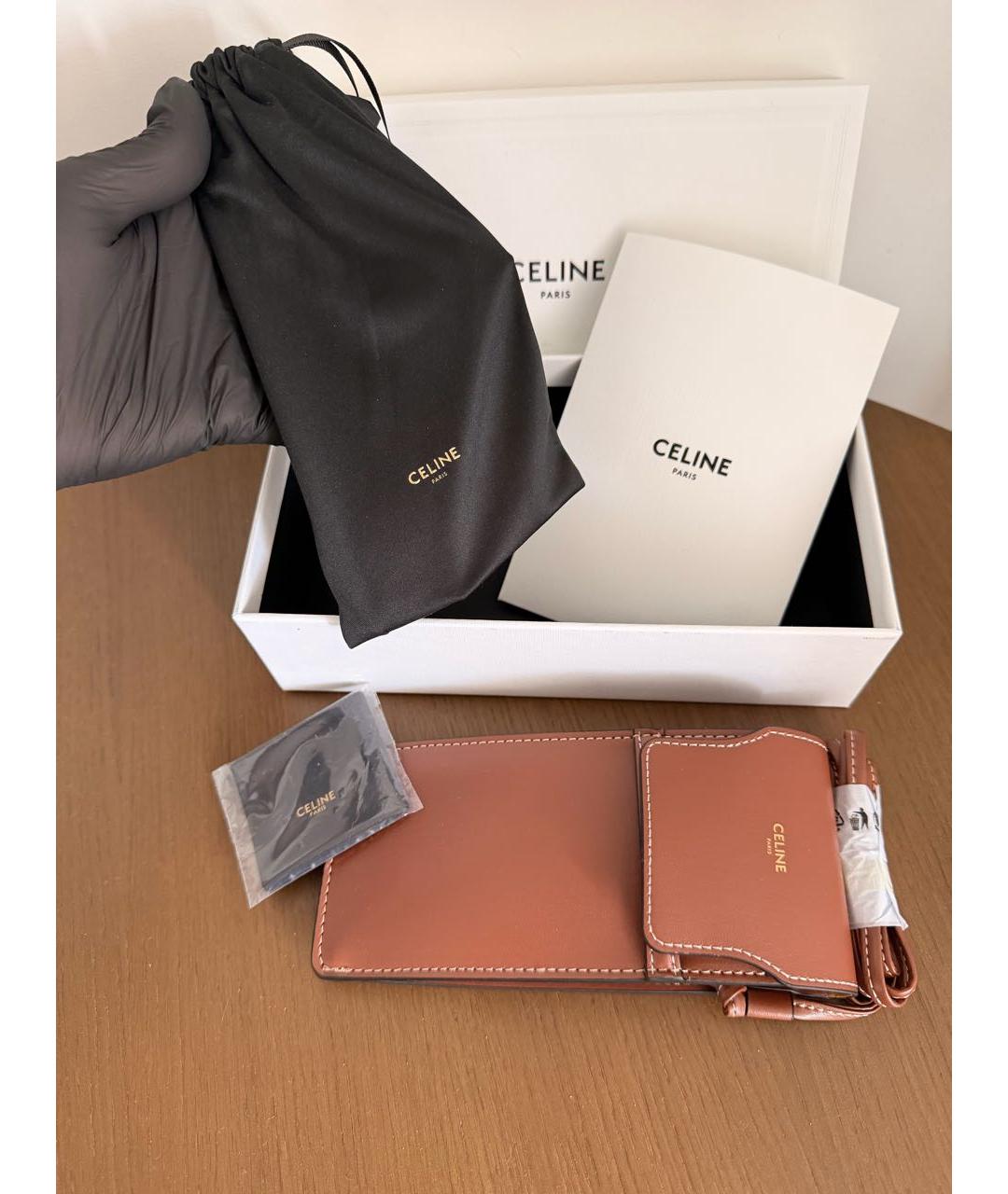 CELINE Золотые металлические солнцезащитные очки, фото 5