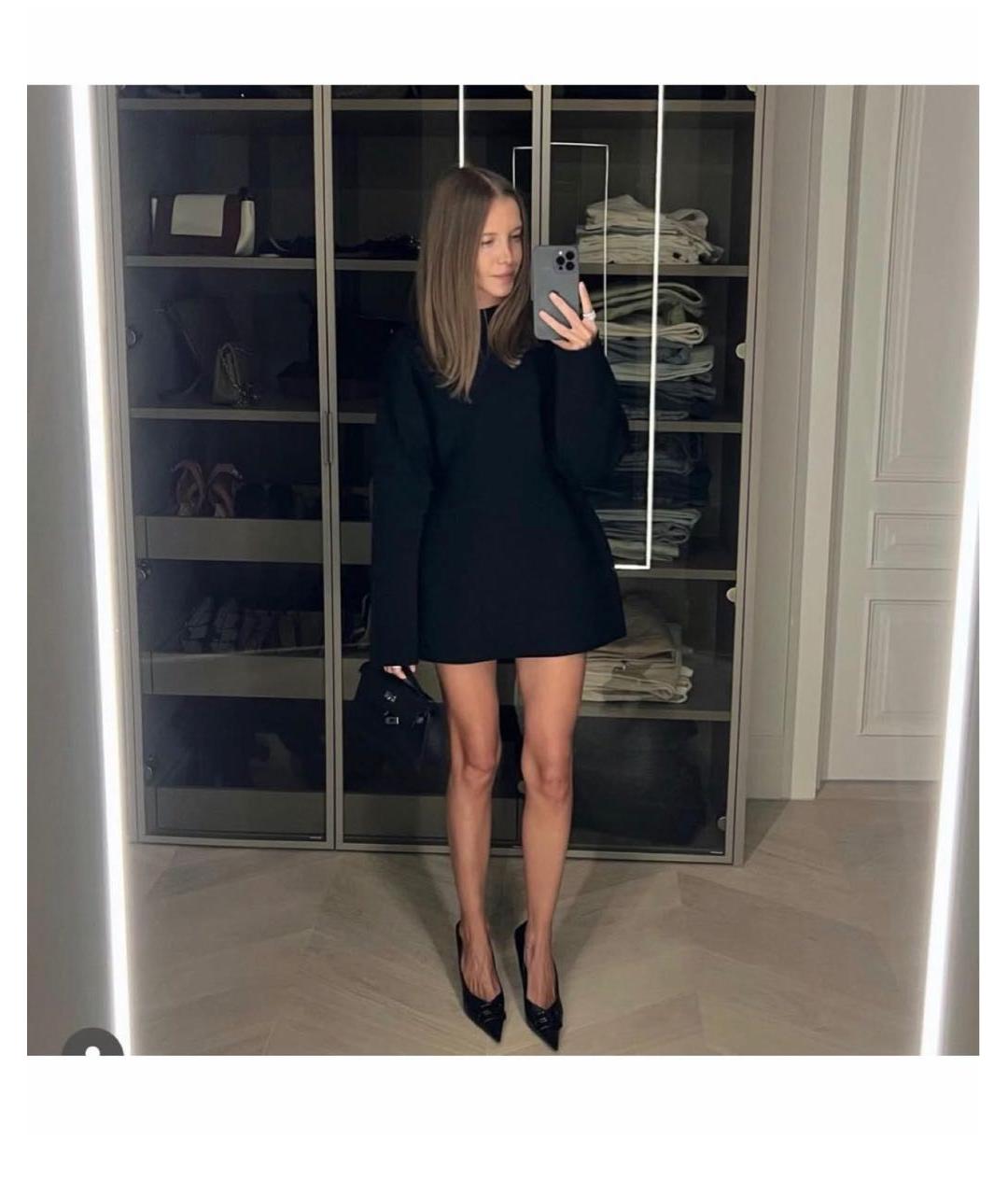 BALENCIAGA Черное повседневное платье, фото 2