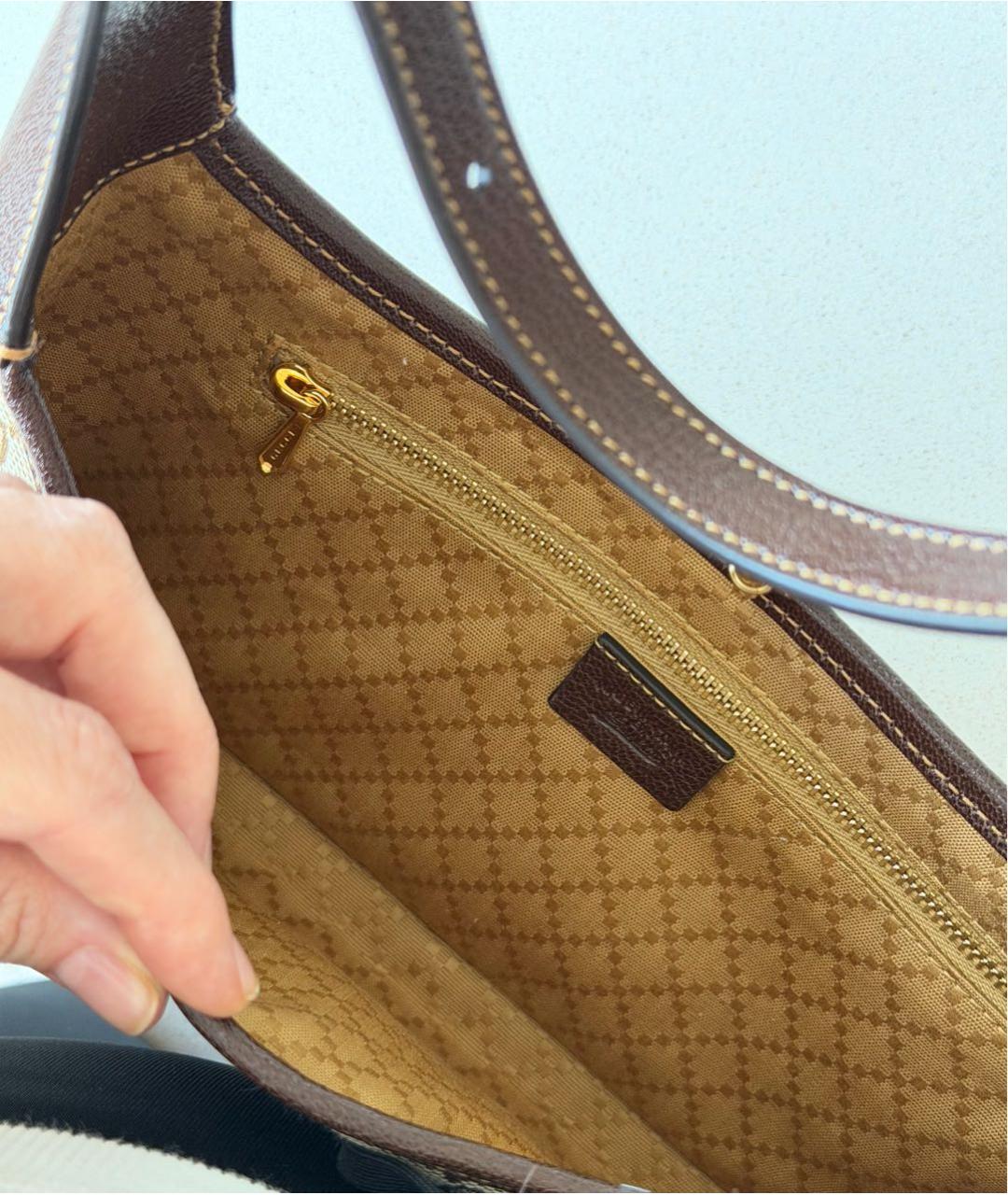 GUCCI Бежевая сумка с короткими ручками, фото 4