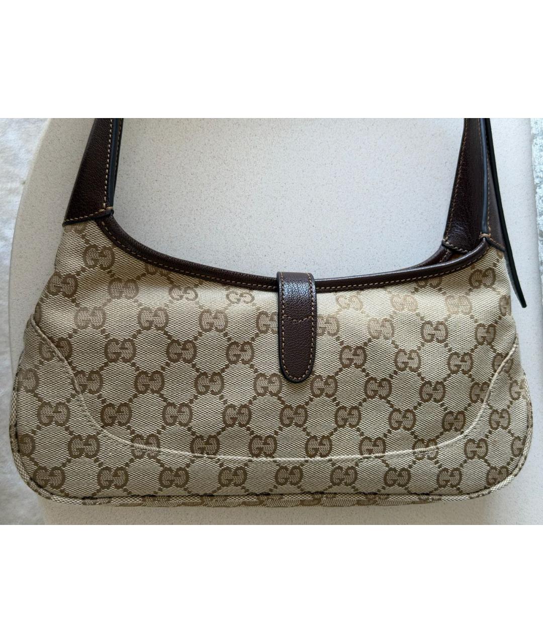 GUCCI Бежевая сумка с короткими ручками, фото 3