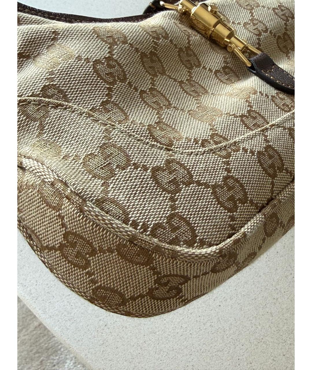GUCCI Бежевая сумка с короткими ручками, фото 7