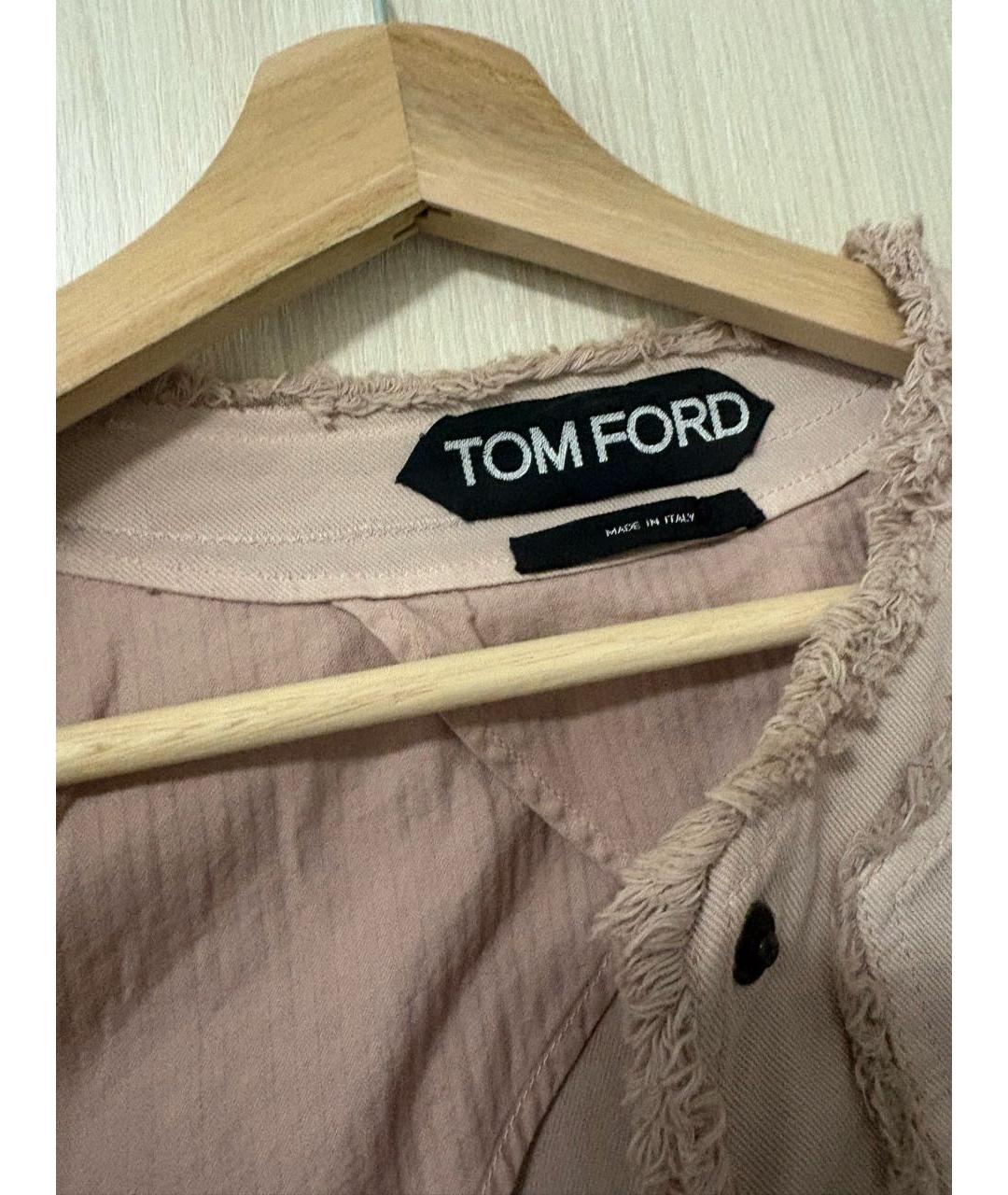 TOM FORD Розовая хлопковая куртка, фото 3
