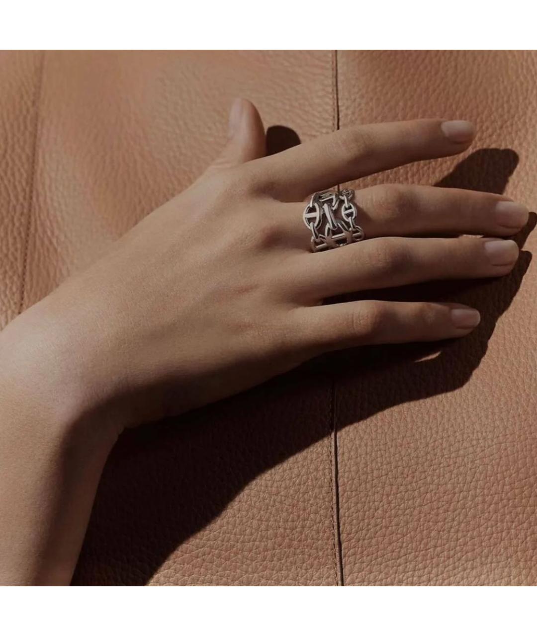 HERMES Серебряное серебряное кольцо, фото 6
