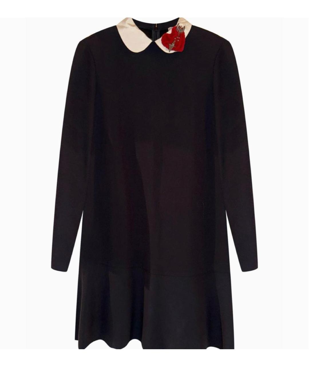 RED VALENTINO Черное повседневное платье, фото 1