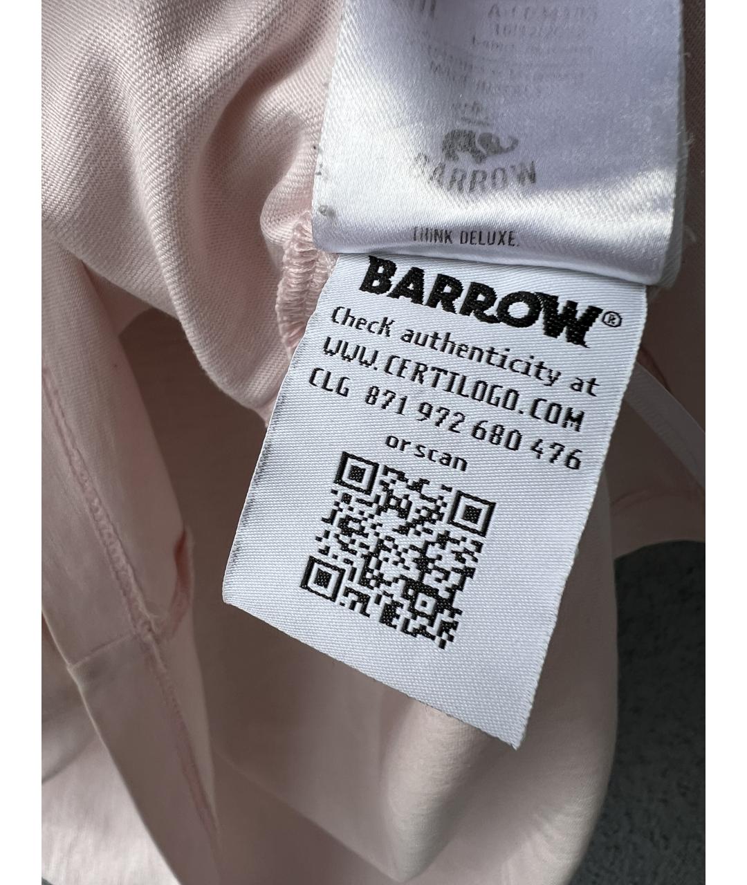 BARROW Розовая хлопковая футболка, фото 6