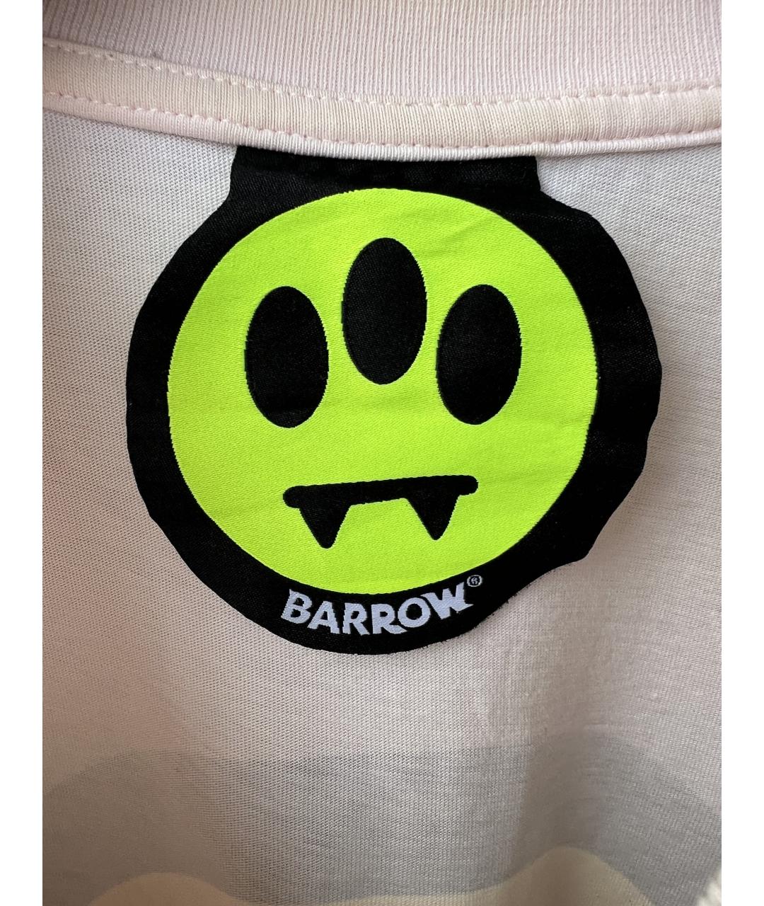 BARROW Розовая хлопковая футболка, фото 4
