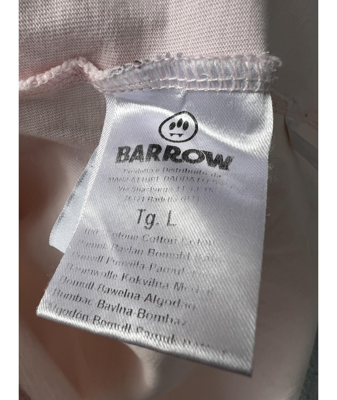 BARROW Розовая хлопковая футболка, фото 5