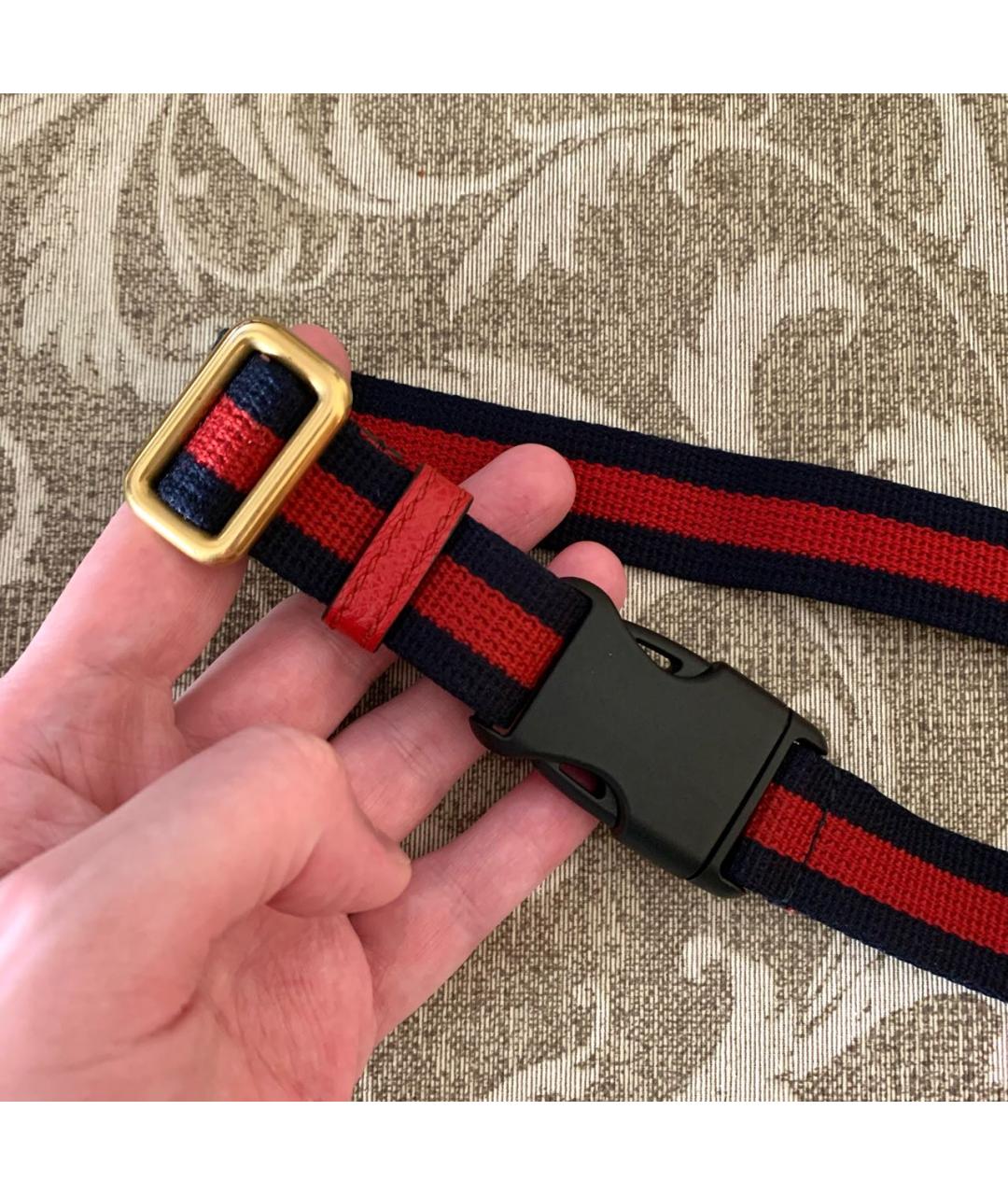 GUCCI Красная кожаная поясная сумка, фото 5