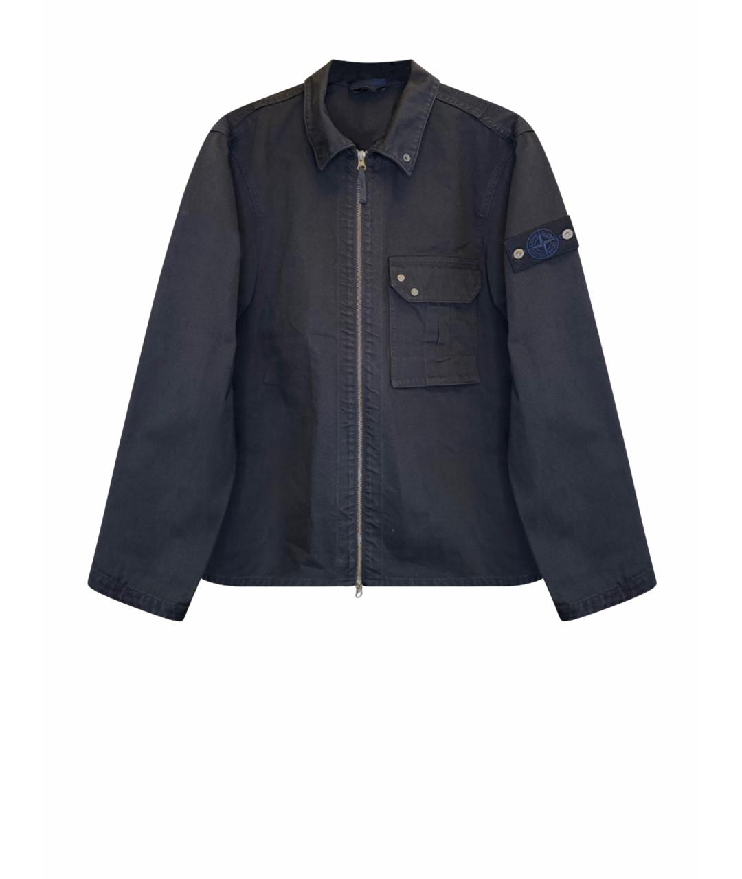 STONE ISLAND Черная деним куртка, фото 1