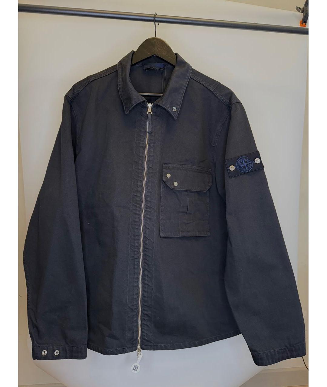 STONE ISLAND Черная деним куртка, фото 6